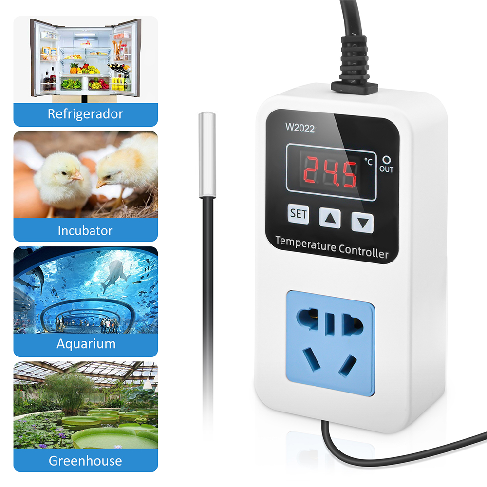 Smart Garden Greenhouse - W2022 regulator temperatury 110-220V termostat wylot