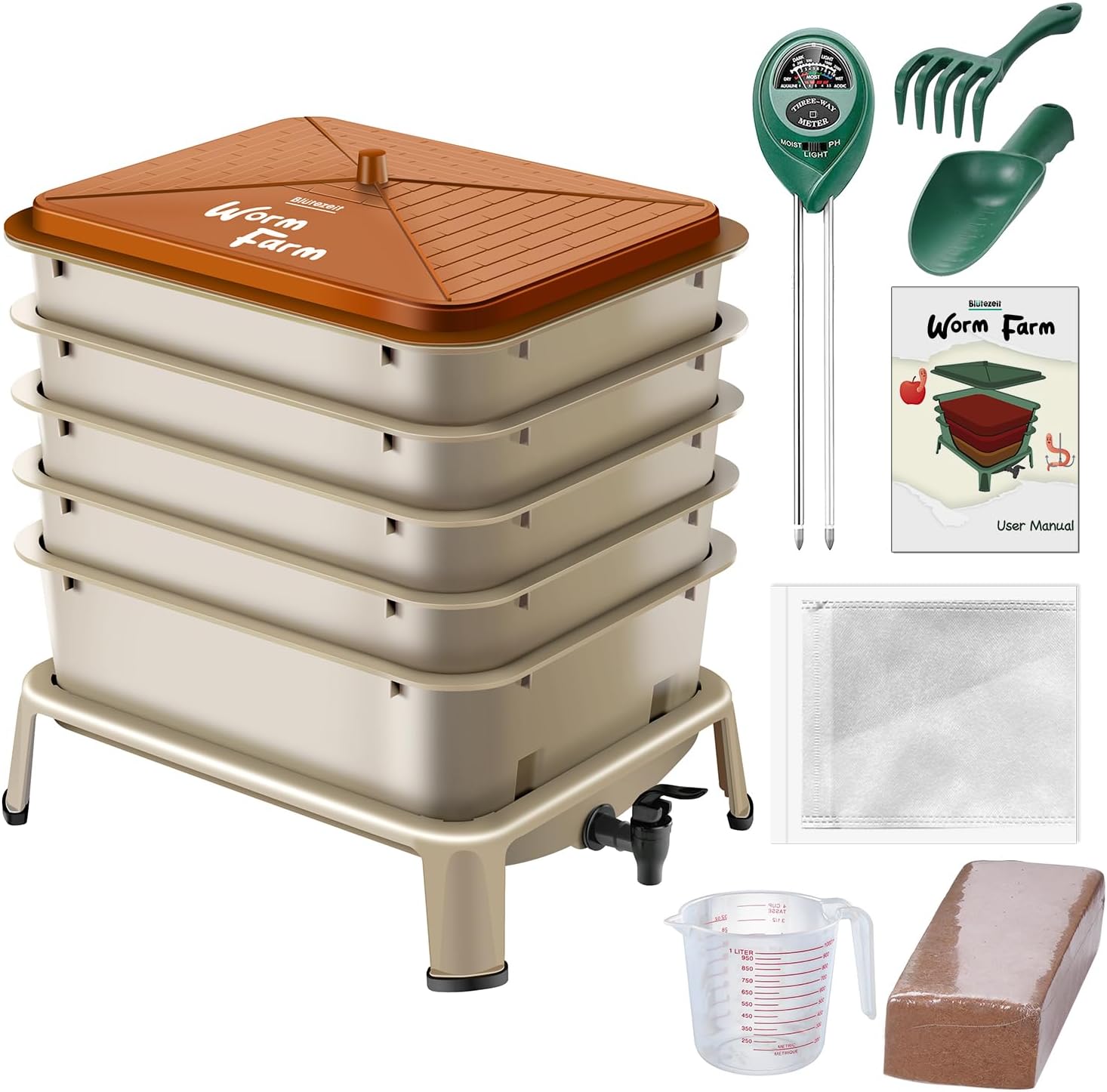 Kompostownik na robaki do użyt – Composting Kit Indoor recenzja i cena